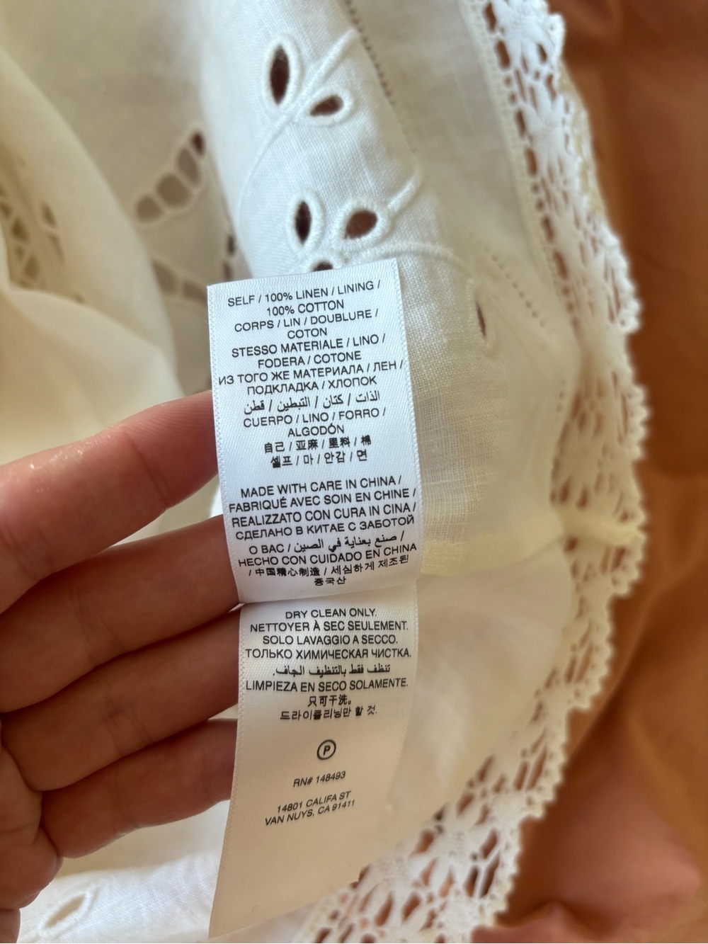 NWT Doen Lucia Dress Salt Size Small - Picture 10 of 15
